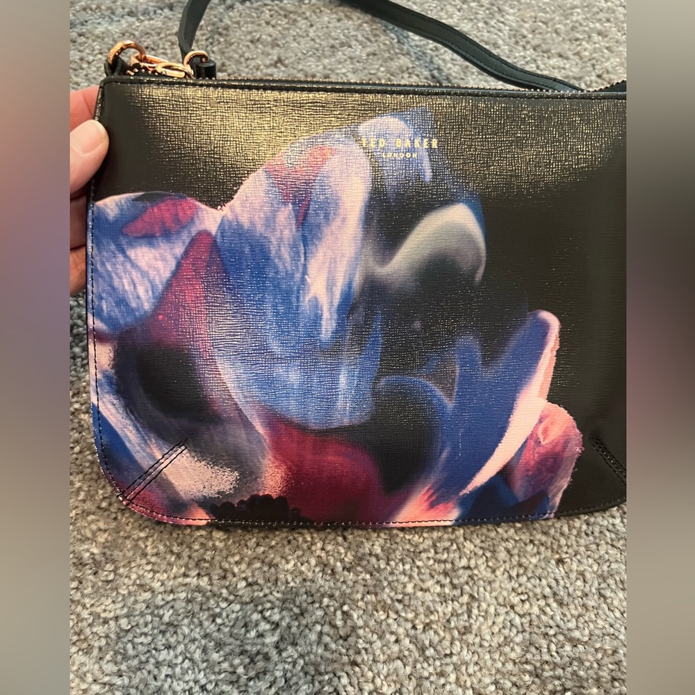 Ted Baker Leather Crossbody  “Cosmic Bloom” - Picture 6 of 13